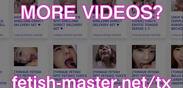  Japanese Asian Tongue Spit Face Nose Licking Sucking Kissing Handjob Fetish - More at fetish-master.net